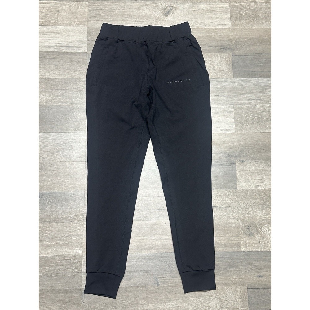Alphalete Men's Black Drawsrtring Slim Fit Joggers - Size S